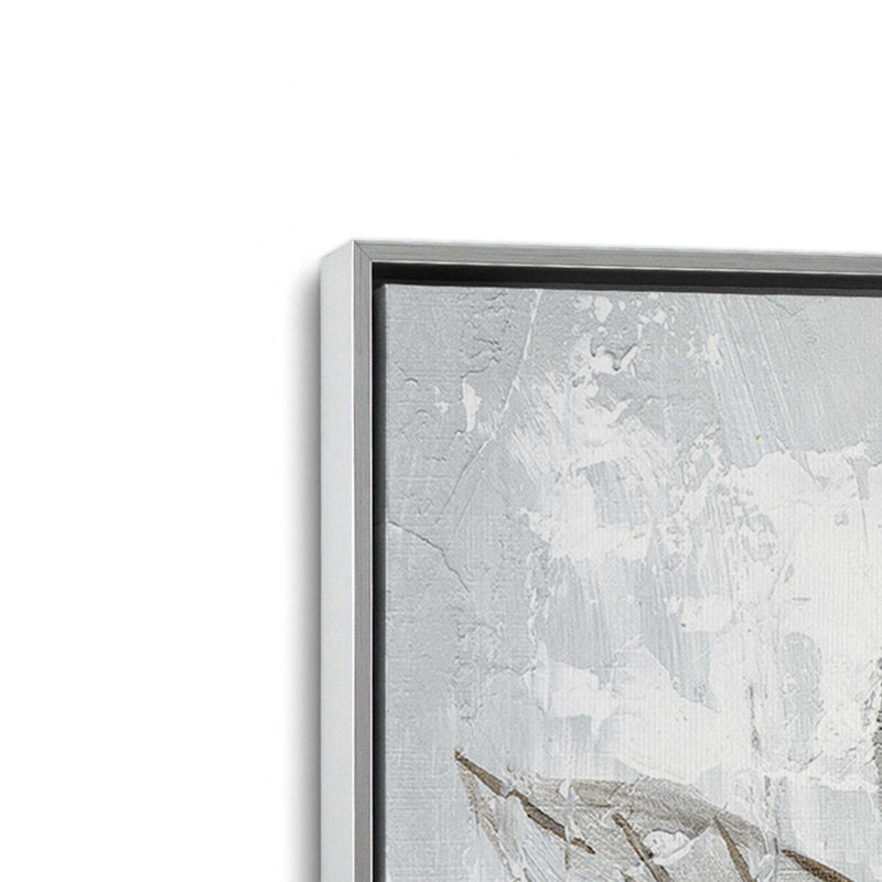 Reproduction d'art «Silver Liner» par Cloverfield & Co., L 12 po x H 16 po, Toile avec cadre, Argent
