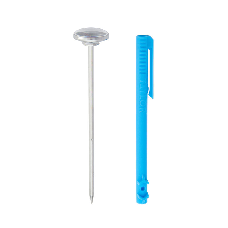 Taylor Standard Grade Thermometer (1-Inch Dial),Silver