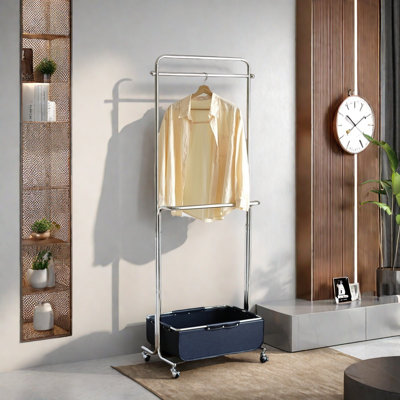 Coat Rack Leather Basket