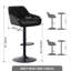 Kafka Velvet Upholstered Adjustable Swivel Bar Stools-484286942