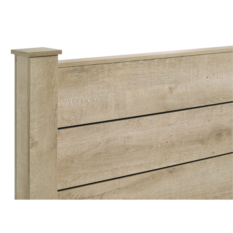 Sansome Weathered Oak 55-inch Eastern King Panel Bed
