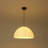 Modern Farmhouse 1-Light Silk Hemispherical Hanging Pendant