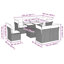 Vidaxl Garden Sofa Set Black And Cream White