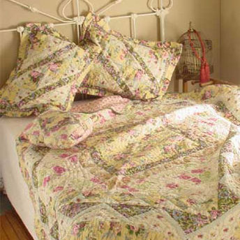 April Garden Traditional Cotton Floral Quilt