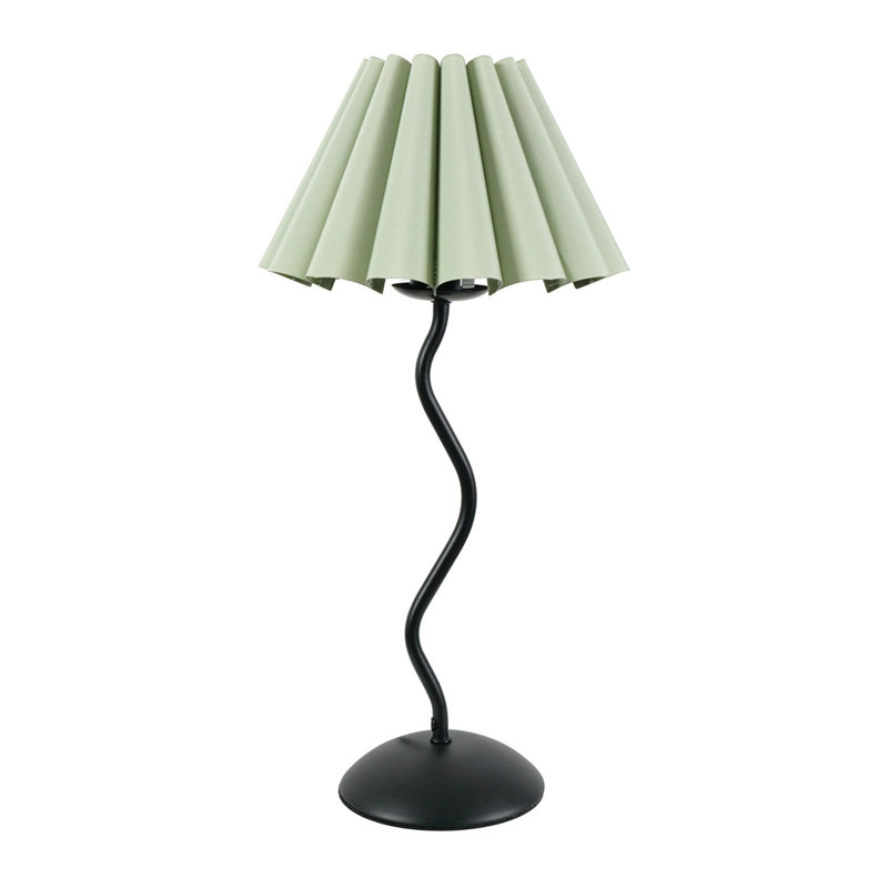 Rushon Metal Table Lamp, Green, No