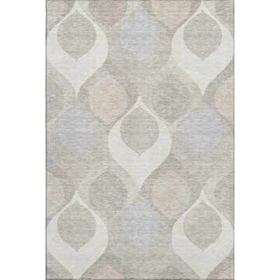 Premium Machine Washable Lisse Ivory Rug