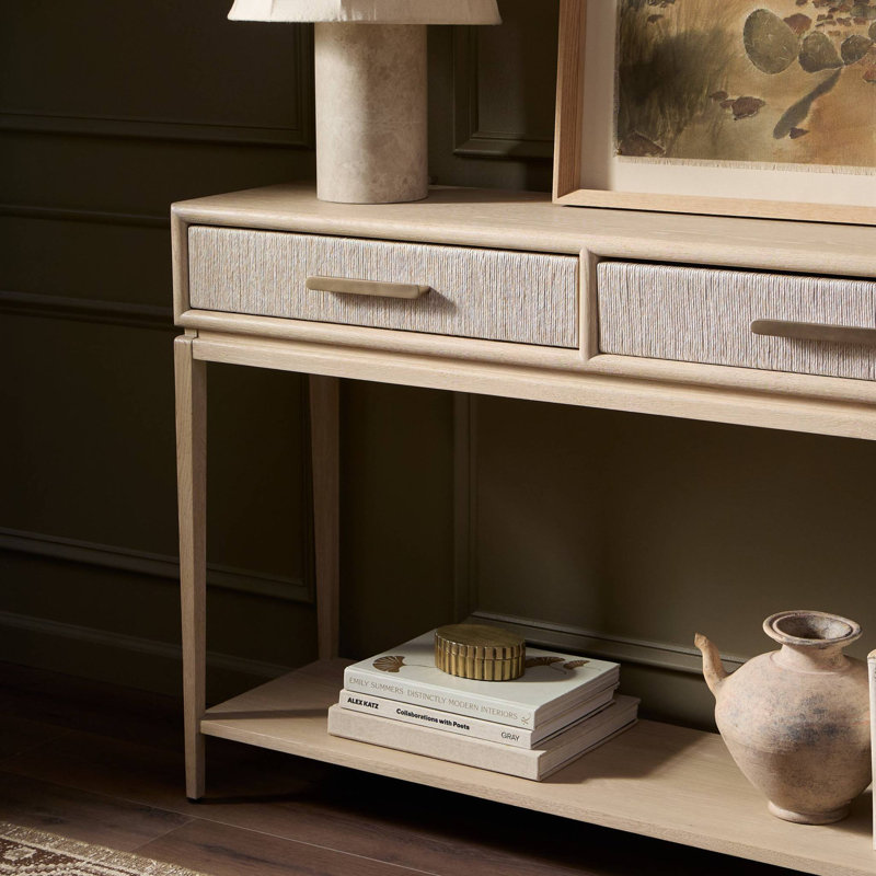 ROSENELL 78'' W Console Table, White