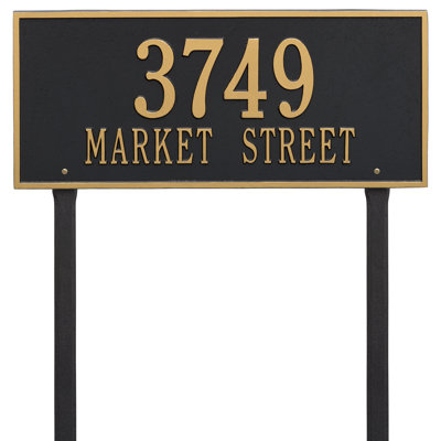 Hartford 2-Line Lawn Address Sign