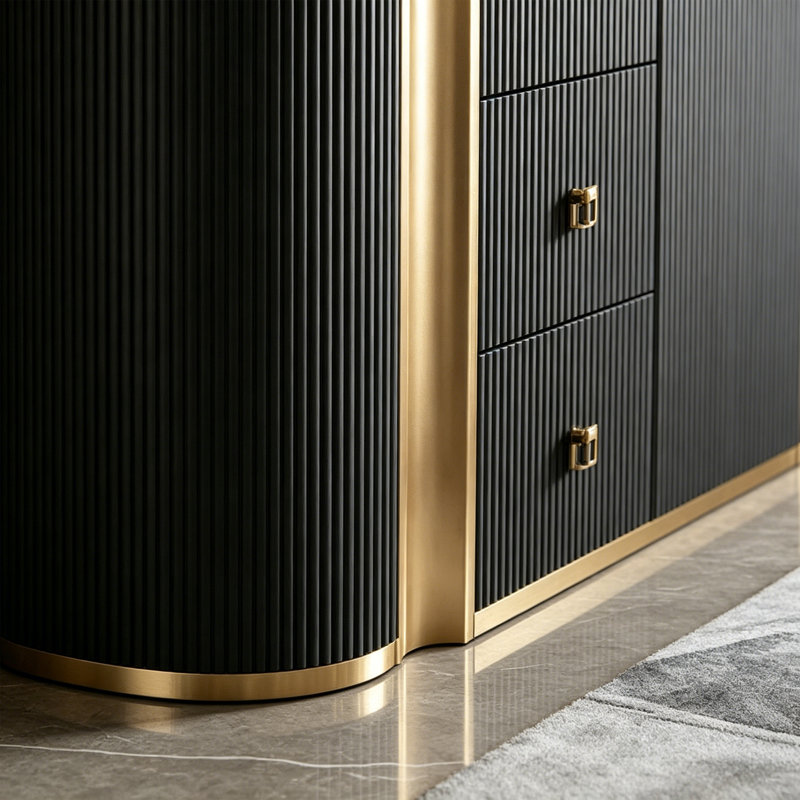 Buffet en pierre frittée, Dark Grey