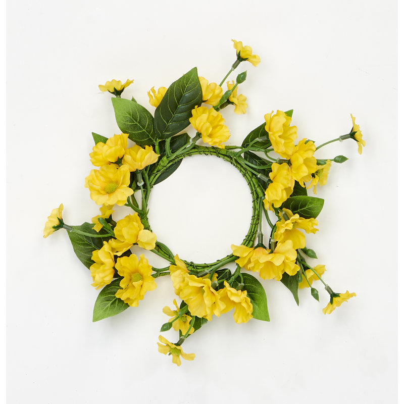 Yellow Daisy Candle Ring