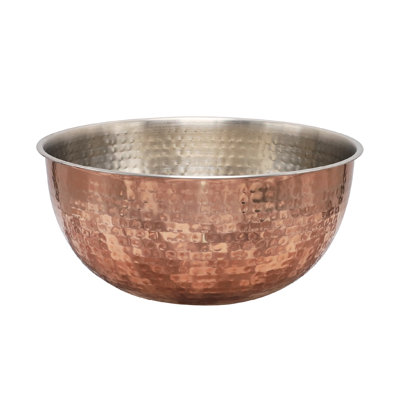 Buckingham Stainless Steel Mixing Bowl Hammered & Copper Finish  