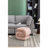017S-S-Shape Fabric Ottoman Makeup Stool Footstool（ONLY OTTOMAN)-924078943