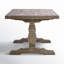 Table de salle à manger à tréteaux en bois massif de 78 po Kinston-314315107
