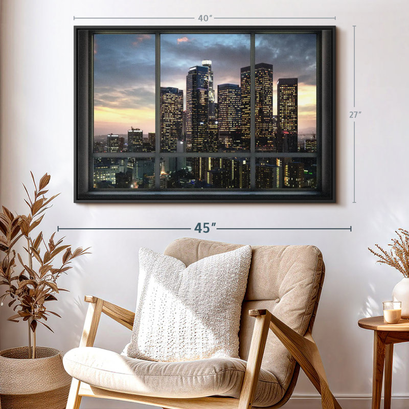 «Evening In LA Wall Art Wall Art», H 27 po x l 40 po