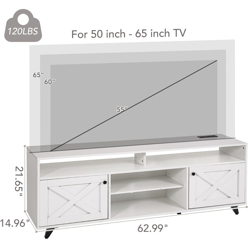 Meuble télé, Blanc