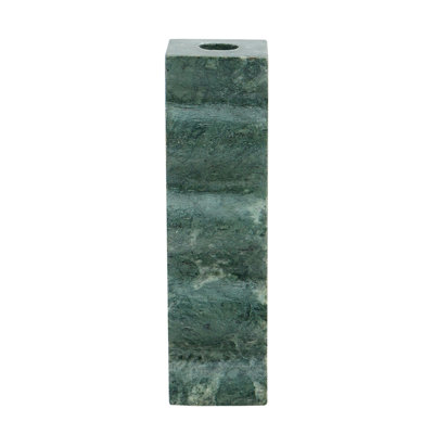 Porte-bougie Marble Taper - 2 x 2 x 7 po - Bleu sarcelle