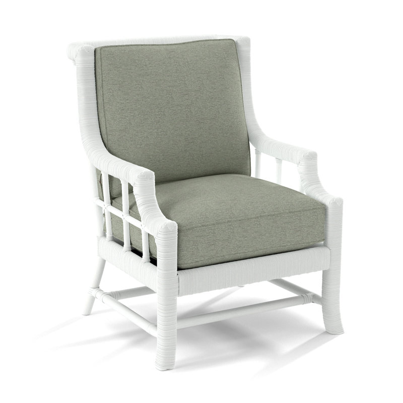 Lafayette Armchair, Frost White, White Performance Fabric; 0851-94