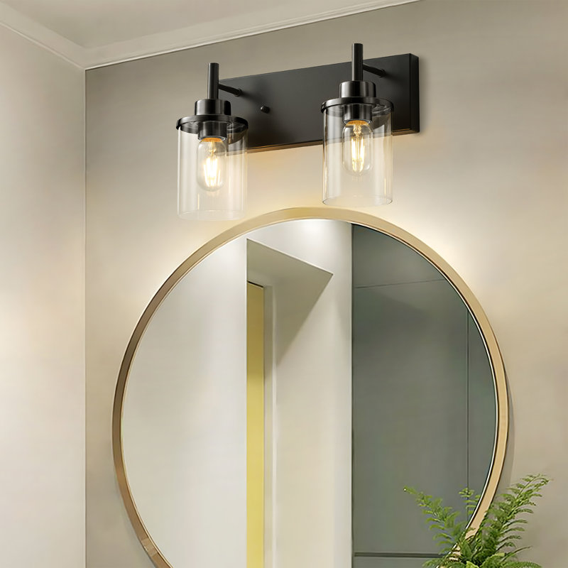 Addam 2 - Light Dimmable Bathroom Vanity Light, Matte Black