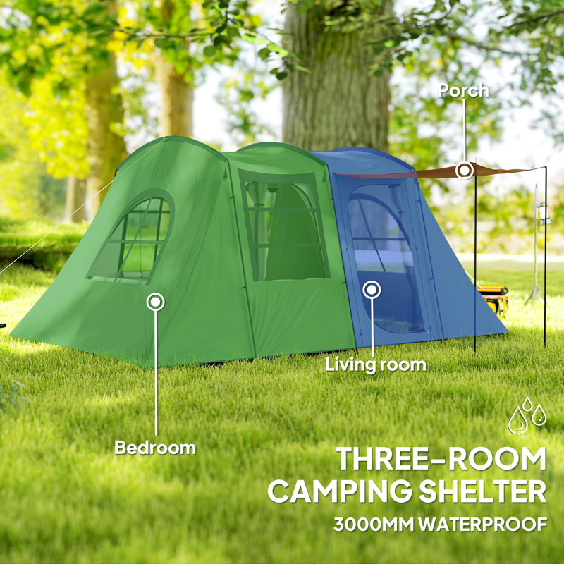 4 Person Tent, Green