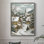 «Christmas Holiday Art Dxxvii», reproduction d'art encadrée - bois massif