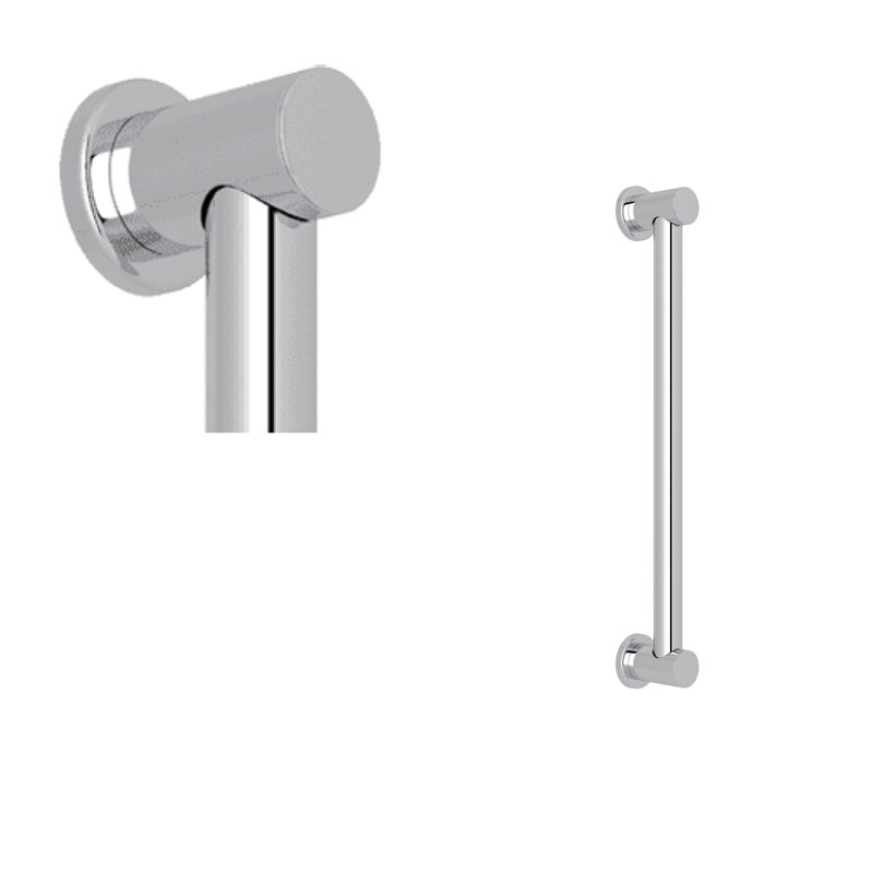 Lombardia 18" Grab Bar, Polished Chrome, 18" W