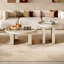 Table basse moderne simple de style crème