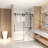 56-60" X 66" H Frameless Sliding Bathtub Door, Tub Shower Door, 5/16" (8Mm) Clear Tempered Glass, Stainless Steel Frame-123117944