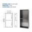 Double tablette 13 "X 25" en acier inoxydable pour niche de douche, bronze industriel-1216005920