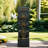 39.3" Outdoor Garden Water Fountain – 5-Tier Modern Cascading Resin Waterfall Fountain With LED Light, Floor-Standing Outdoor Water Feature Home Décor
