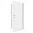 Versatile 1 3/8" Adjustment,Universal Pivot Shower Door, Open Outside, With 1/4" Tempered Glass Finish-111795474