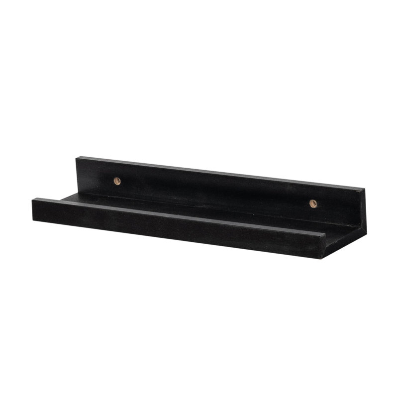 Floating Shelf, 4.5cm H x 91.5cm W x 8.5cm D, Black