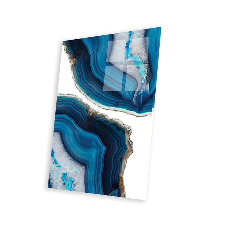 «Blue Agate» par Emanuela Carratoni - impression non encadrée, H 24 po x l 16 po x P 0,25 po