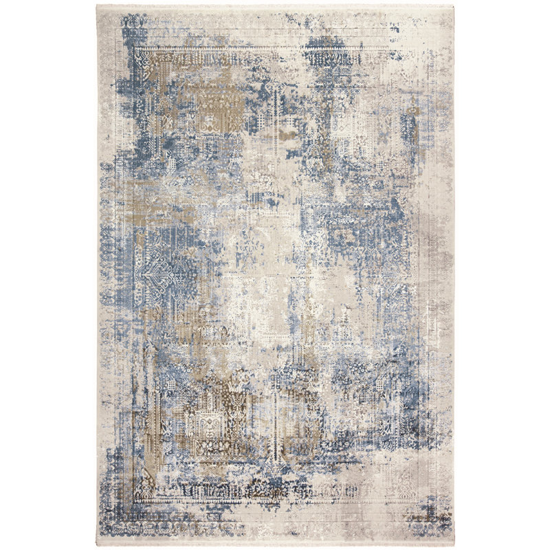 Tapis bleu / gris Whitten, Rectangle 13 pi x 20 pi