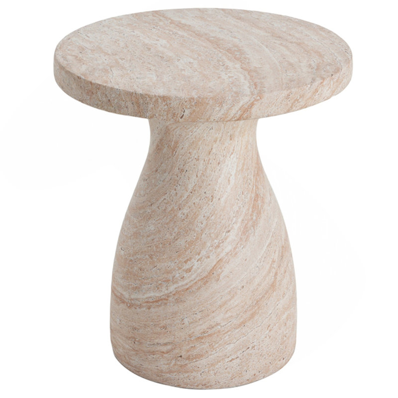 Table d'appoint en béton léger d'extérieur / d'intérieur Travertine