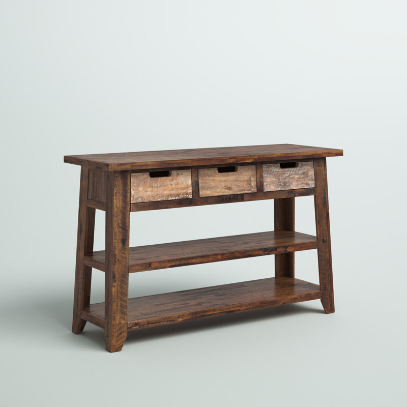 Console en bois massif Gurbaaz