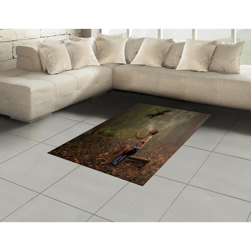 Tapis décoratif Jungle, Rectangle— 4 pi x 5 pi 8 po