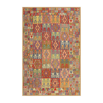 Tapis beige / brun / bleu Southwestern
