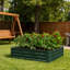 Boîte à fleurs en métal, jardin surélevé galvanisé pour l'extérieur-881878467