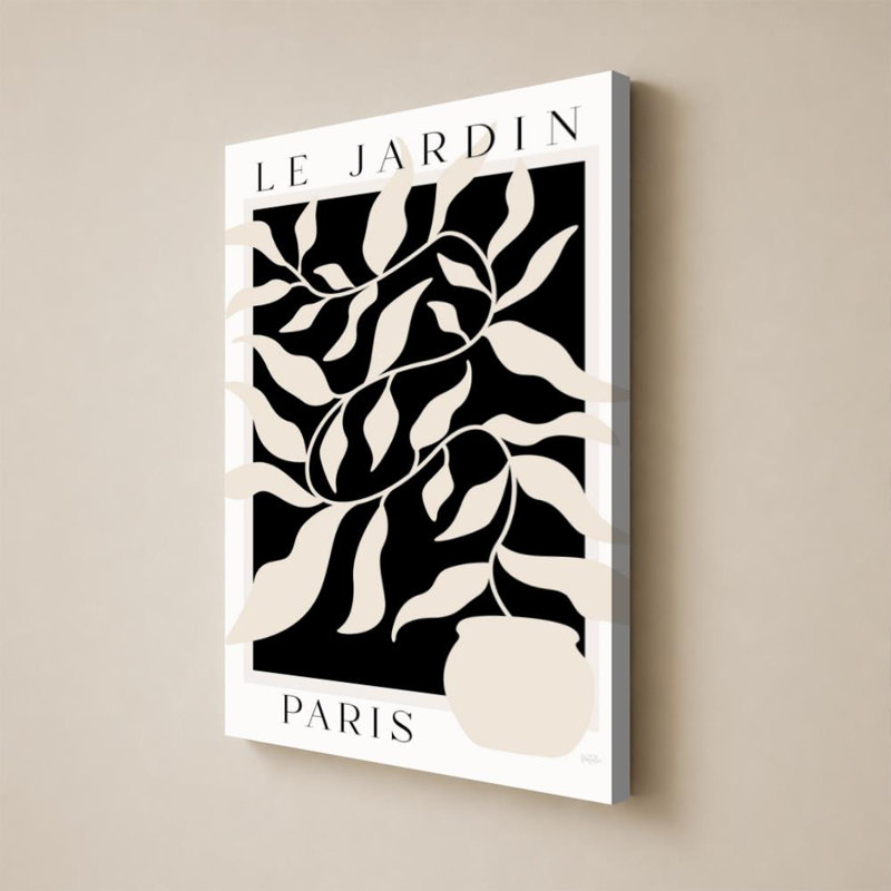 Le Jardin Paris par Natalie Carpentieri - impression, H 24 po x l 18 po, Toile tendue, Ne s’applique pas