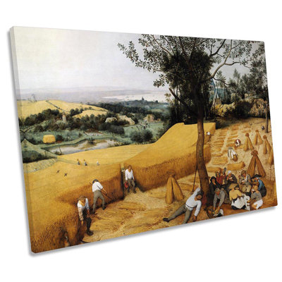 Pieter Bruegel The Elder The Harvesters - Wrapped Canvas Print