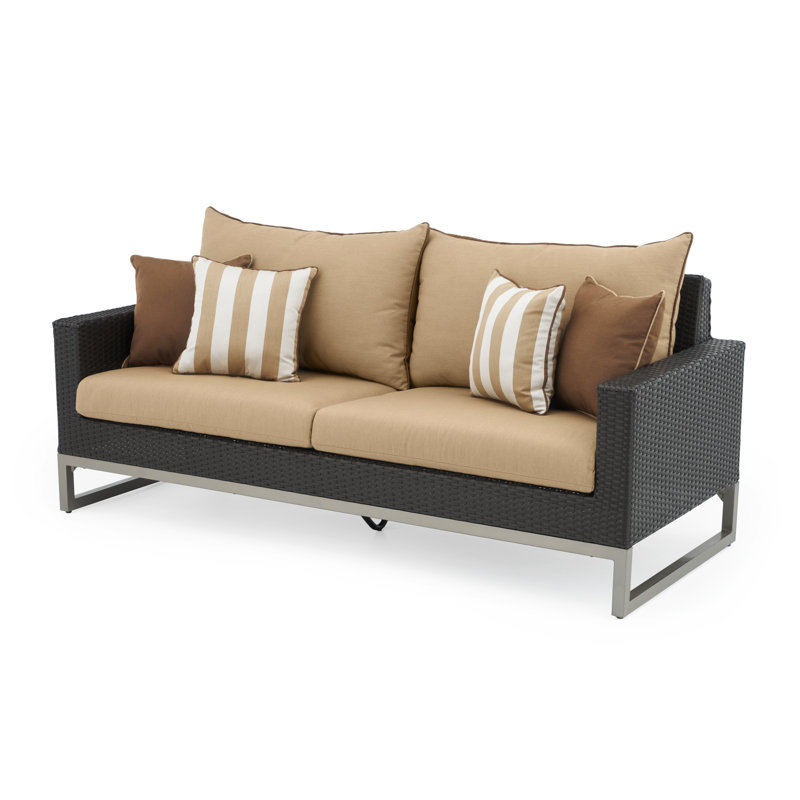 Ensemble de rangement d'extérieur 78 po Canapé, Brun, Beige Maxim