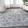 Lazo Modern Persian Vintage Light Gray/Red Rug