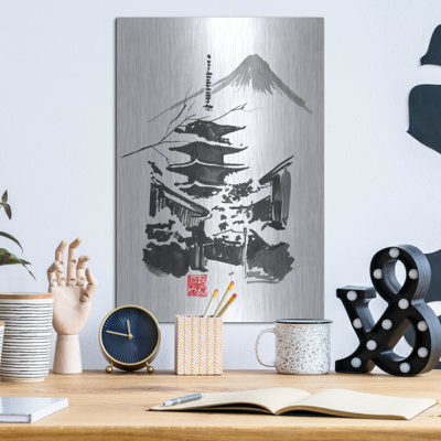 «Fuji San And Temple» par Pechane