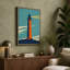 Lighthouse Beacon Art Deco - Wrapped Canvas-396369137-396369139