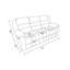Canapé transitionnel en tissu de microfibre-1389930888
