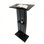 Acrylic Podium Stand, 47" Church Pulpit With Double Storage Shelves