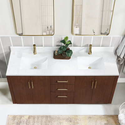 Meuble-lavabo double 72 po Cloverfield