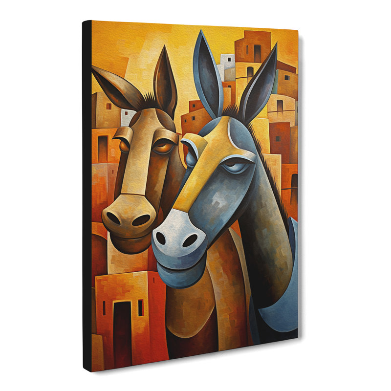 Donkey - Wrapped Canvas, 76cm H x 50cm W x 3cm D