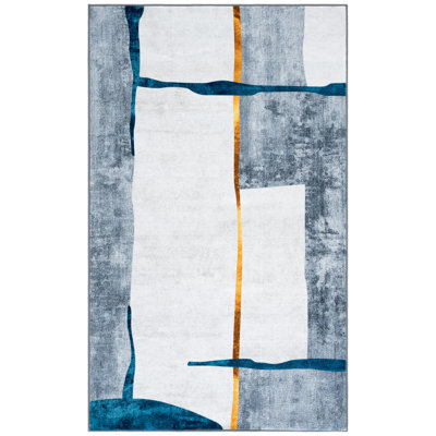 Josalina Monica Performance Machine Washable Abstract Rug