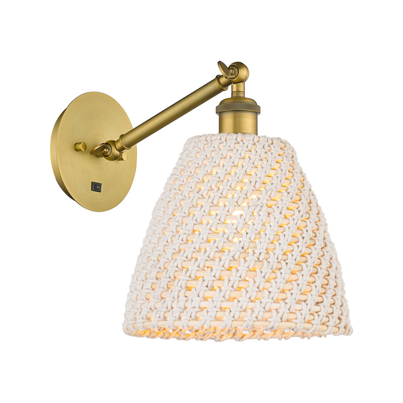 Applique murale ajustable 1 lumière Ballston - Barberio, Laiton brossé